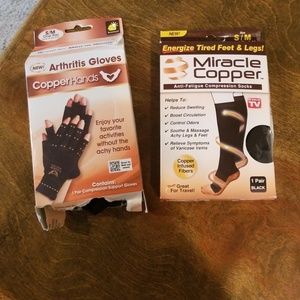 copper gloves and socks